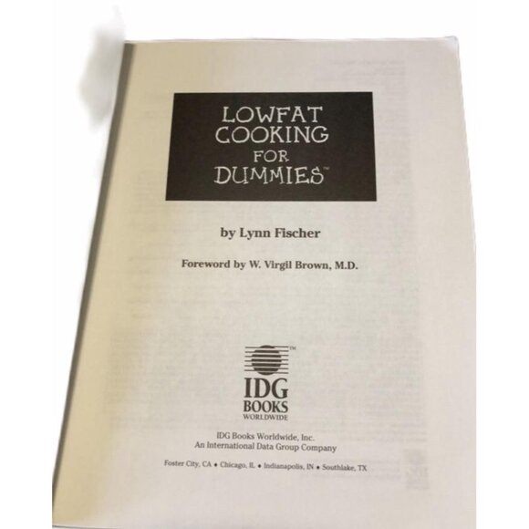 Lowfat Cooking for Dummies by W. Virgil, Fischer, Lynn Brown - Picture 3 of 7